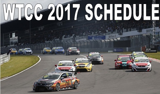 World Touring Car Championship 2017 Schedule